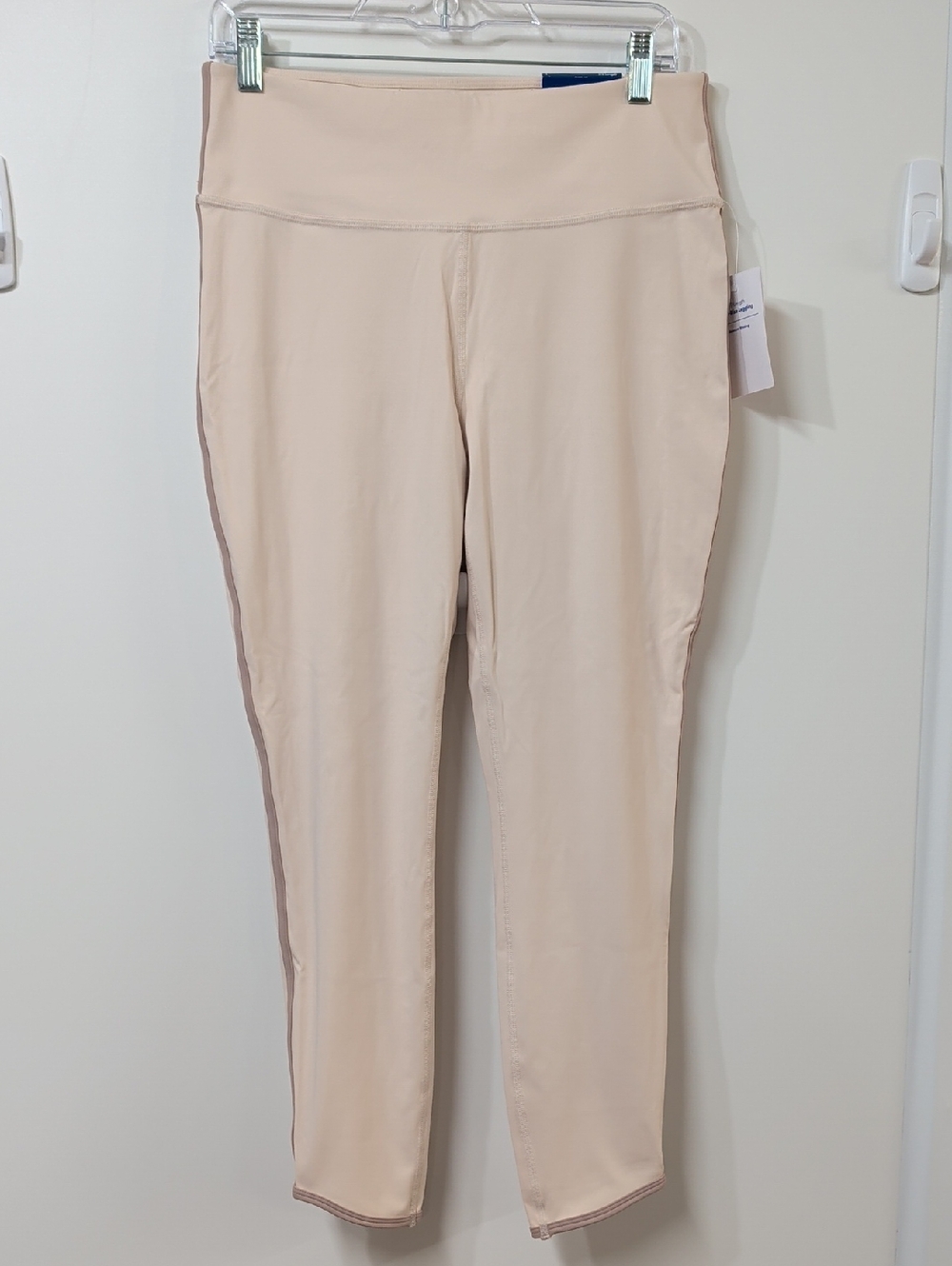 Joy Lab Beige Tan Piped High Rise 7/8 Leggings Size Medium